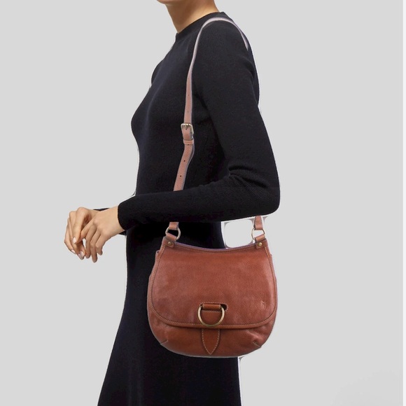 Frye Lucy leather crossbody saddle style bag - Picture 2 of 11